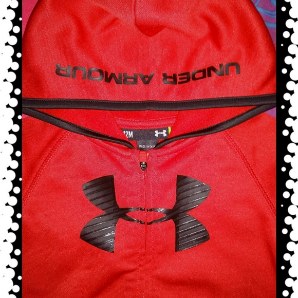 NWT~ 12 MONTHS UNDER ARMOUR FULL ZIP HOODIE - Picture 4 of 4
